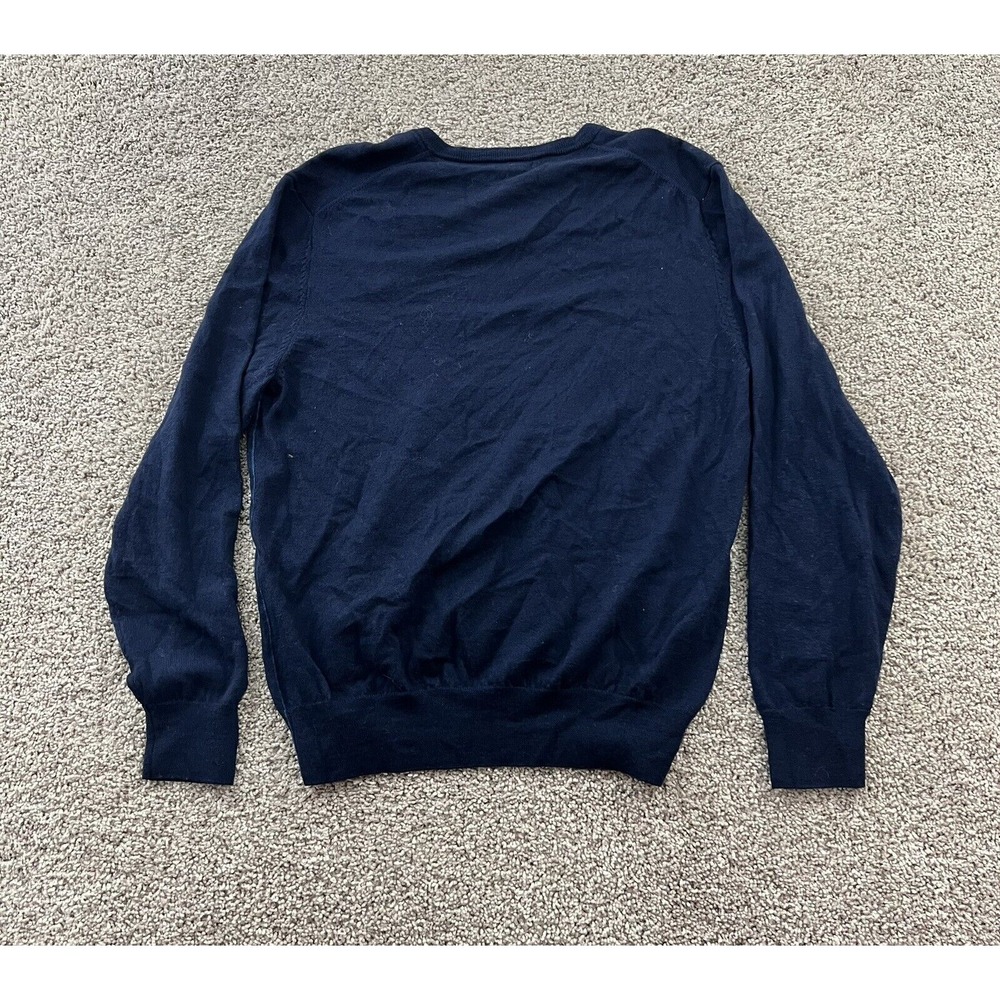 Bonobos Wool Sweater Mens Large Blue Knit‎ Standard Fit Dadcore Classic Preppy - Picture 2 of 8